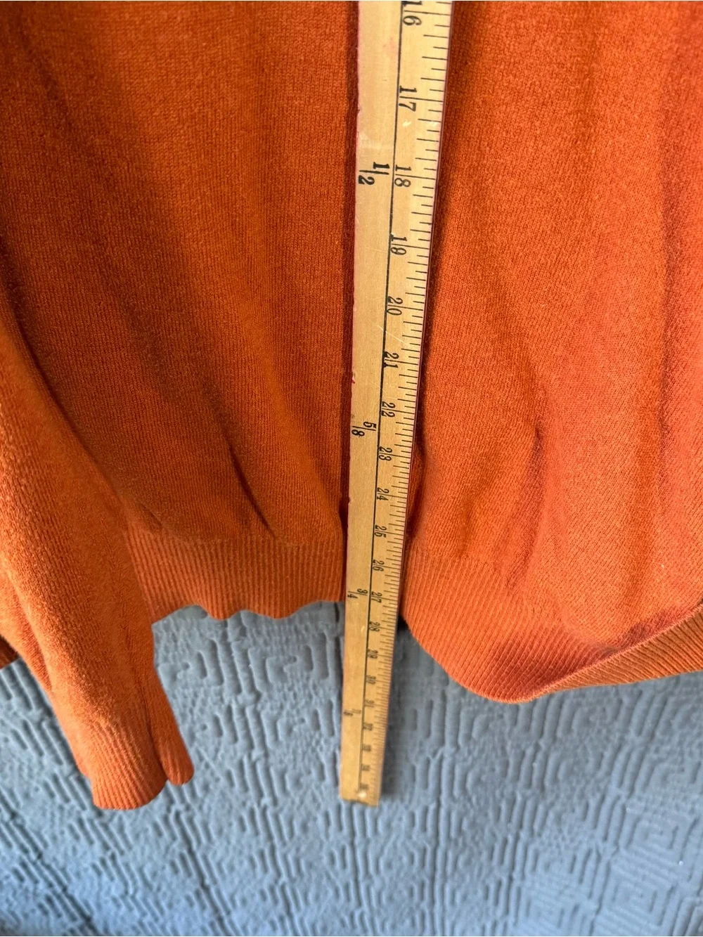 Old Navy Orange Heather Solid Crew Neck Sweater XL Knit Fall Winter Men 2014